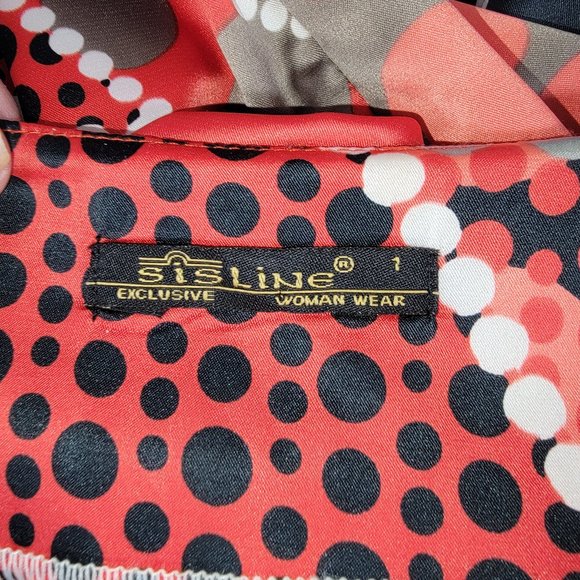 Sisline Retro party dress - Red/Black/white - Juniors Size 1 - Picture 3 of 3